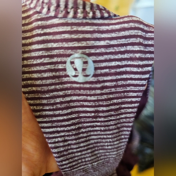 Lululemon purple stripe tank top - Picture 3 of 4